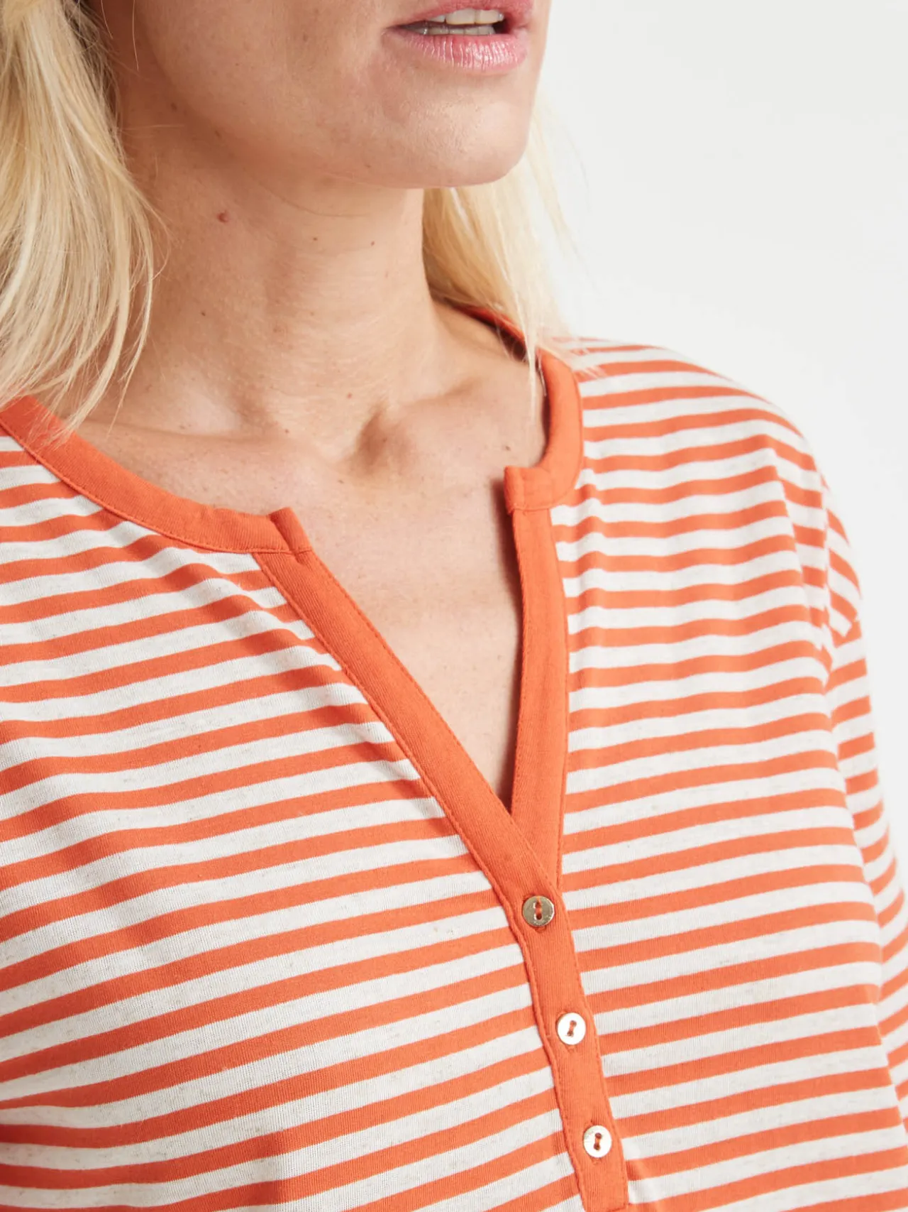 Tee-shirt marinière avec lin