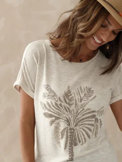 Tee-shirt motif palmier