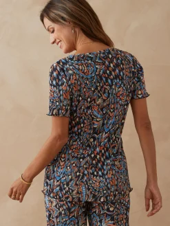 Tee-shirt plissé permanent