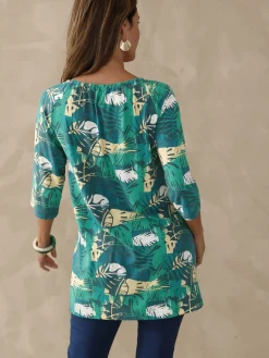 Tee-shirt tunique manches 3/4