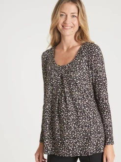 Tee-shirt tunique manches longues