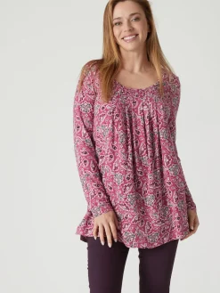 Tee-shirt tunique manches longues