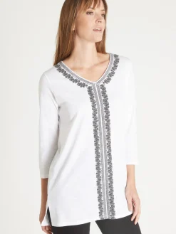 Tee-shirt tunique manches 3/4