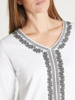 Tee-shirt tunique manches 3/4