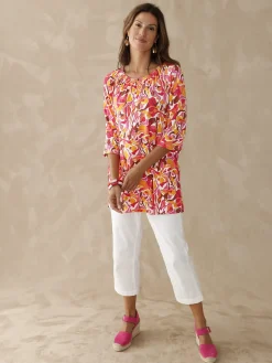 Tee-shirt tunique manches 3/4