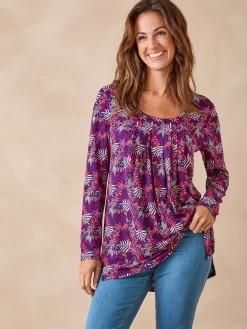 Tee-shirt tunique manches longues