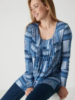 Tee-shirt tunique manches longues