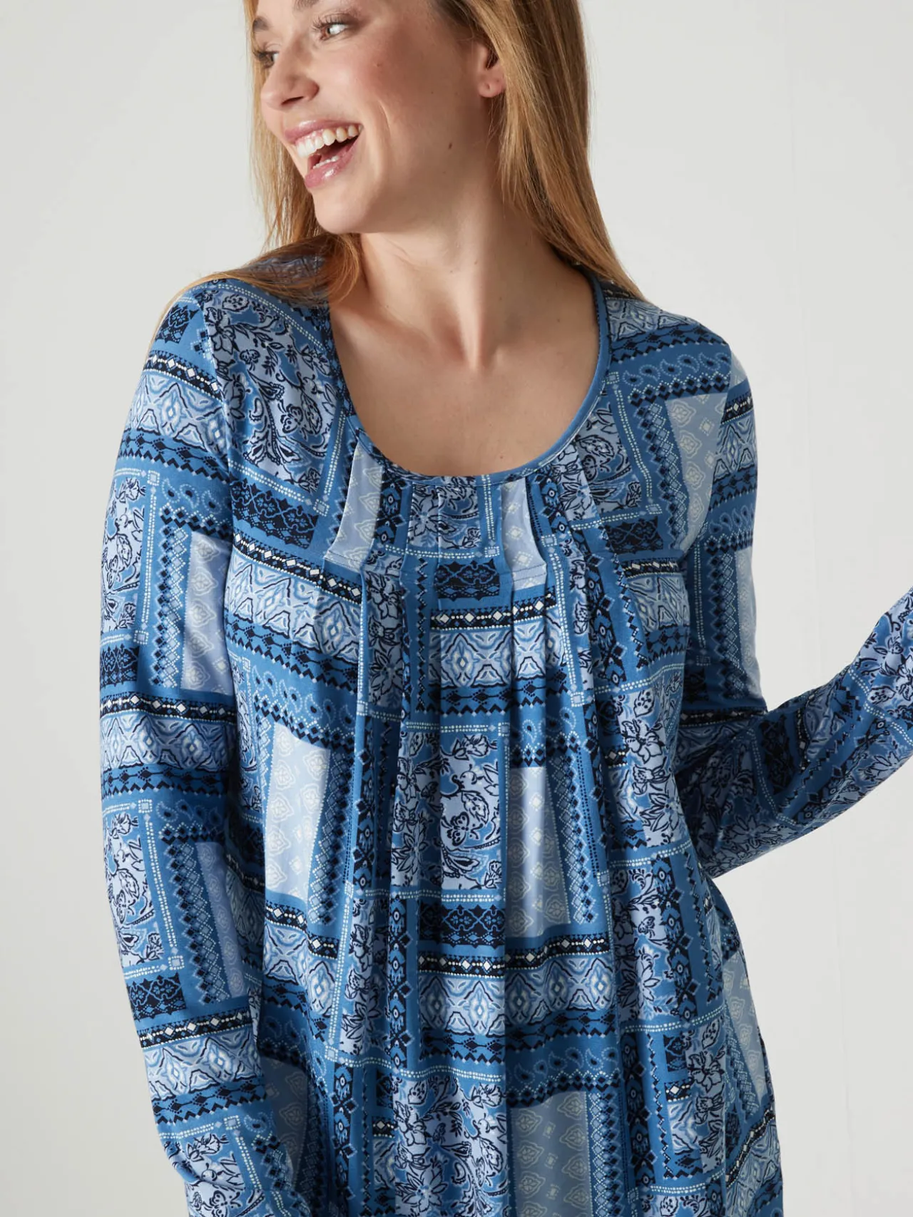 Tee-shirt tunique manches longues