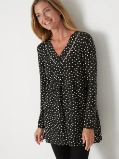 Tee-shirt tunique manches longues