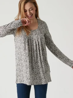 Tee-shirt tunique manches longues