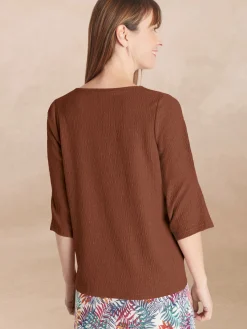 Tee-shirt V galon fantaisie