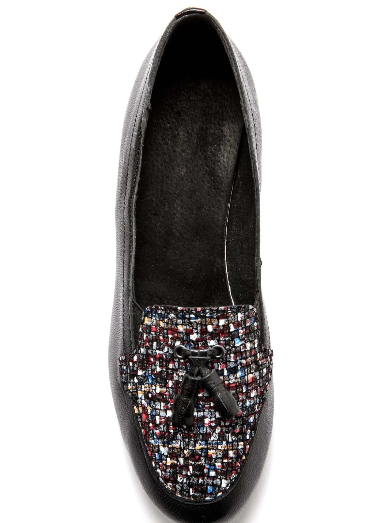 Trotteurs à pompons cuir demi-pointures