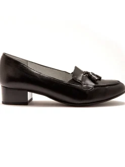 Trotteurs à pompons cuir demi-pointures