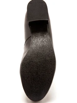 Trotteurs à pompons cuir demi-pointures