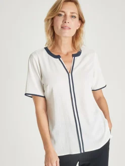 Tunique bicolore manches courtes