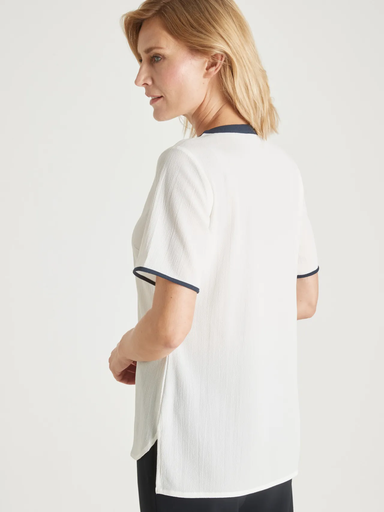 Tunique bicolore manches courtes