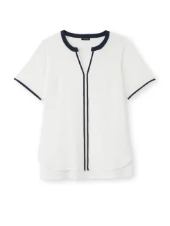 Tunique bicolore manches courtes