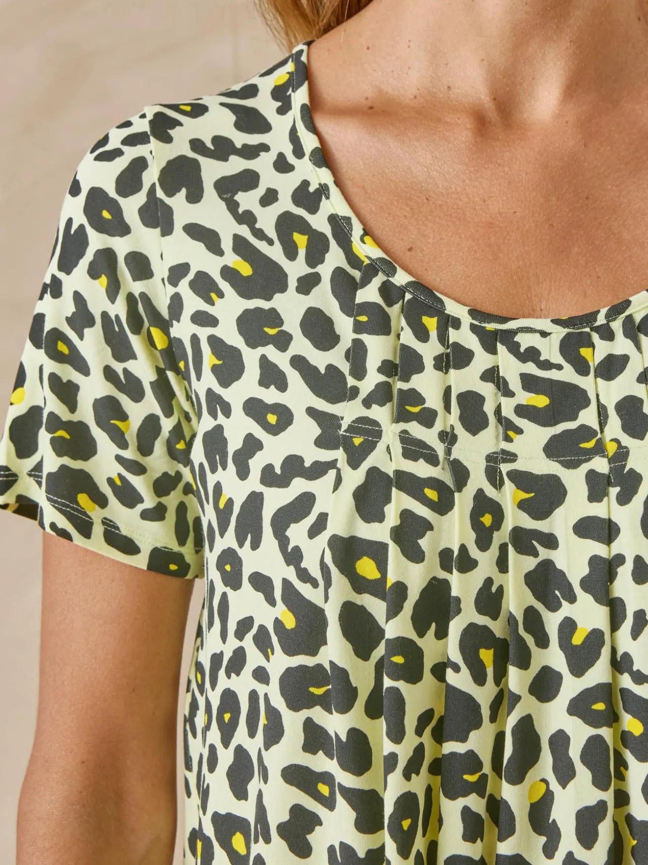 Tunique en maille avec plis d'aisance