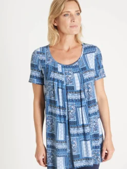 Tunique en maille avec plis d'aisance