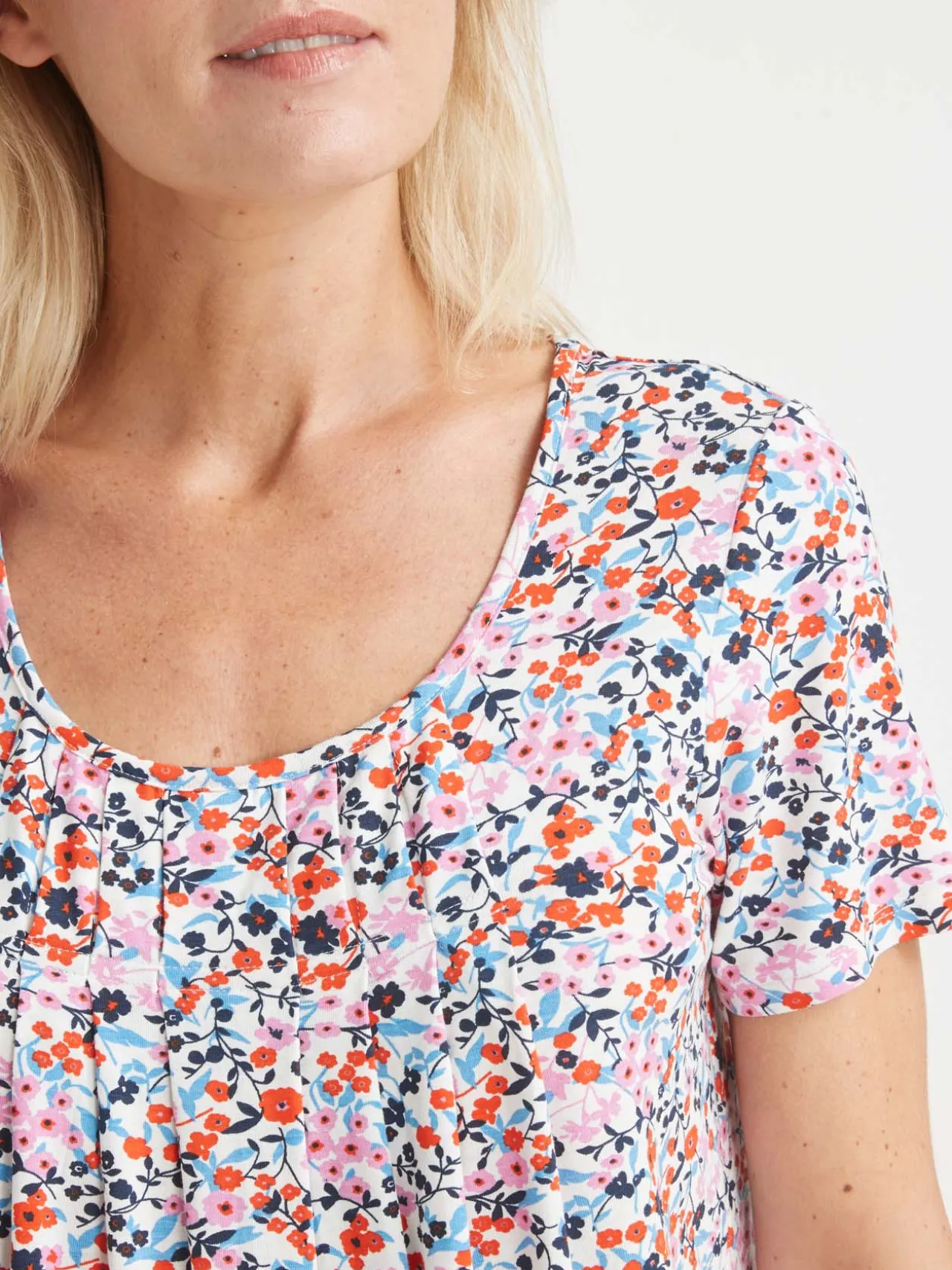 Tunique en maille avec plis d'aisance