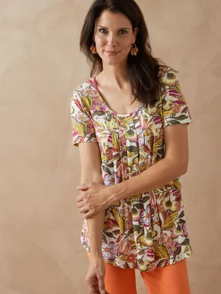 Tunique en maille avec plis d'aisance