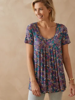 Tunique en maille avec plis d'aisance