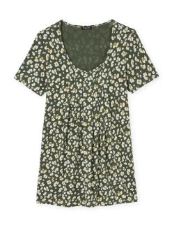 Tunique en maille avec plis d'aisance