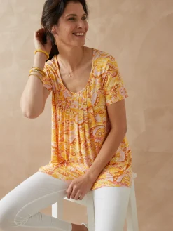 Tunique en maille avec plis d'aisance