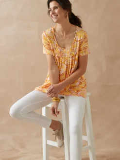 Tunique en maille avec plis d'aisance