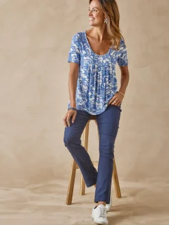 Tunique en maille avec plis d'aisance