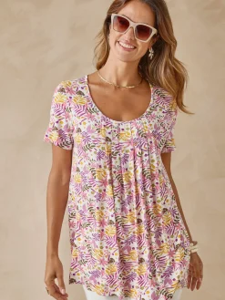 Tunique en maille avec plis d'aisance