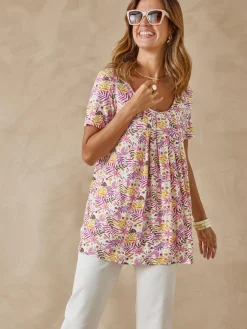 Tunique en maille avec plis d'aisance