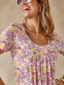 Tunique en maille avec plis d'aisance