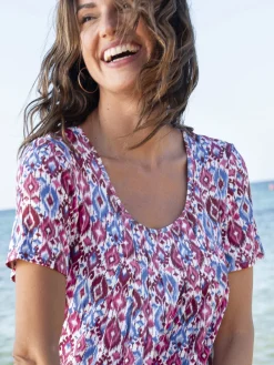 Tunique en maille avec plis d'aisance