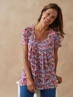 Tunique en maille avec plis d'aisance