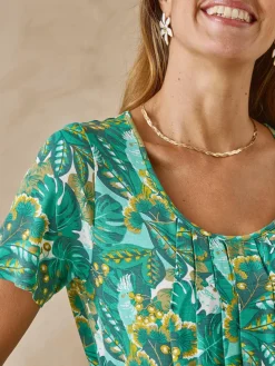 Tunique en maille avec plis d'aisance