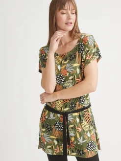 Tunique encolure bateau