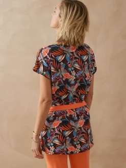 Tunique encolure bateau