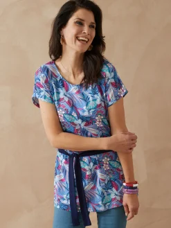 Tunique encolure bateau