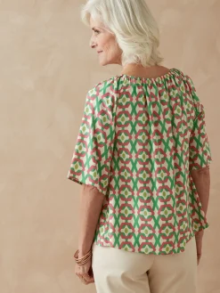 Tunique fluide manches au coude