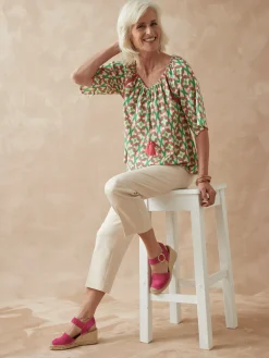 Tunique fluide manches au coude