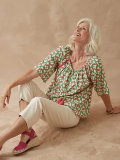 Tunique fluide manches au coude