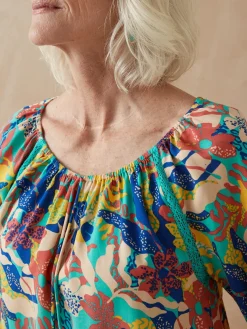 Tunique fluide manches au coude