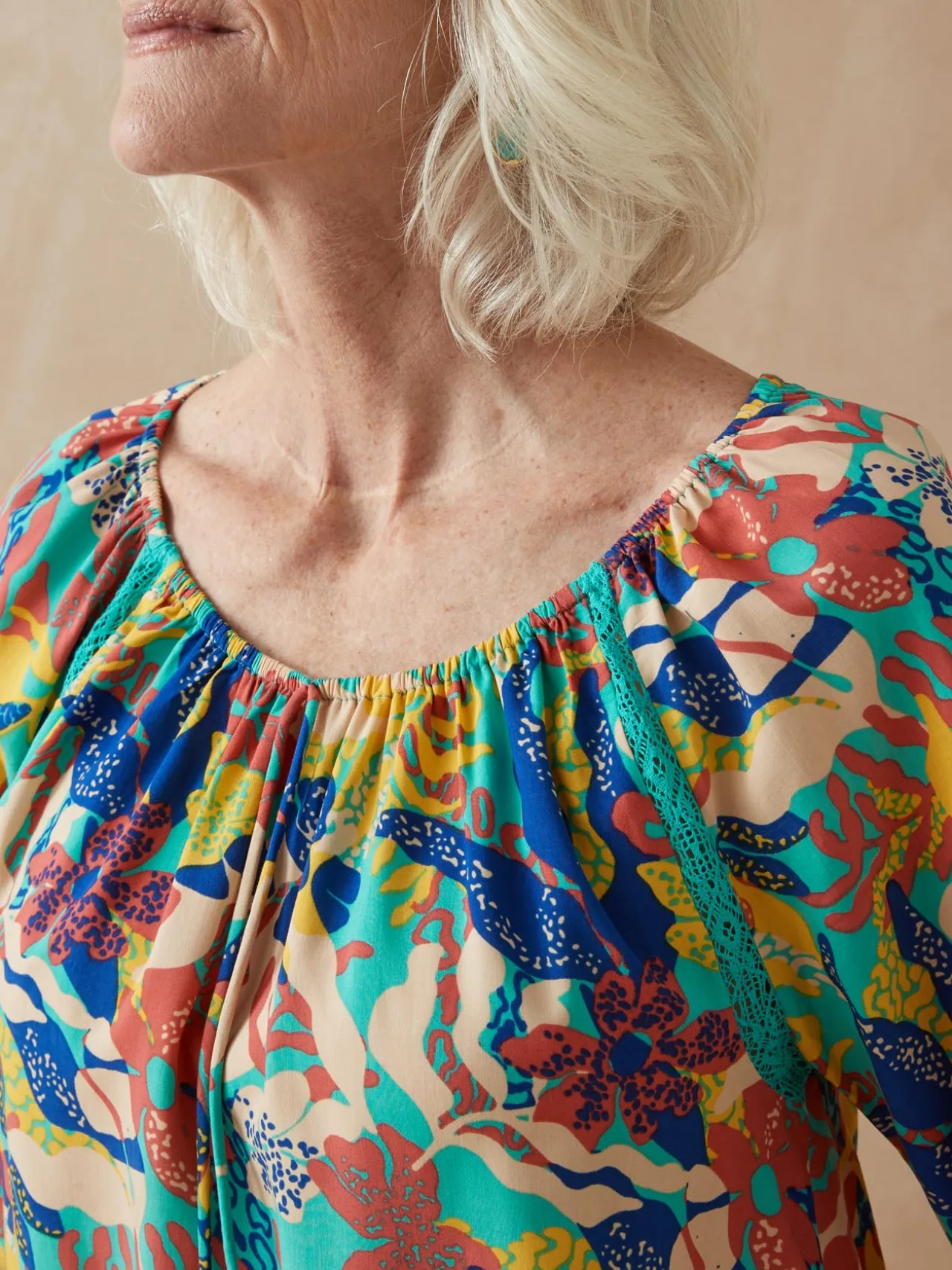 Tunique fluide manches au coude