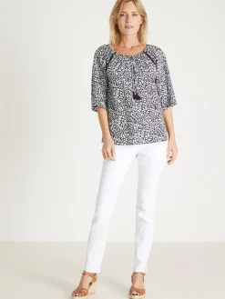 Tunique fluide manches au coude