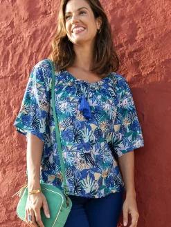 Tunique fluide manches au coude