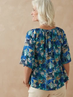 Tunique fluide manches au coude