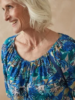 Tunique fluide manches au coude