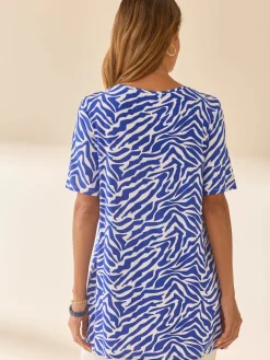 Tunique fluide manches courtes