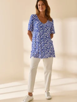 Tunique fluide manches courtes
